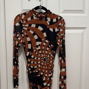 NWT Farm Rio Ruched Dress